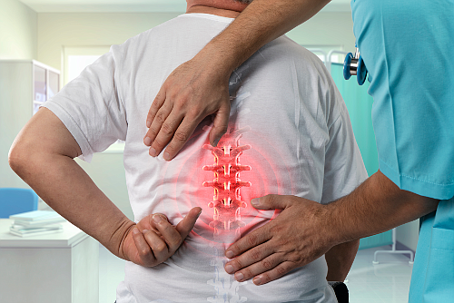 A SEVA Med Care physician treating a patient's orthopedic pain